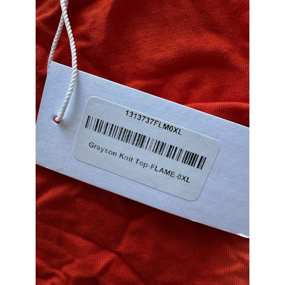 Reformation Greyson Knit Top-Flame XL - Picture 5 of 6